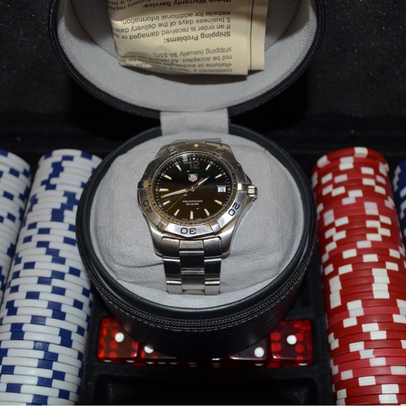 TAG Heuer Aquaracer Black Dial Silver Watch - Picture 4 of 7